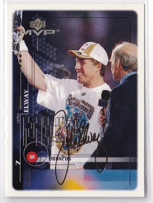 1997 Pinnacle JOHN ELWAY Inscriptions SP AUTOGRAPH CARD #D /1975 Hard Signed - Image 1 of 2