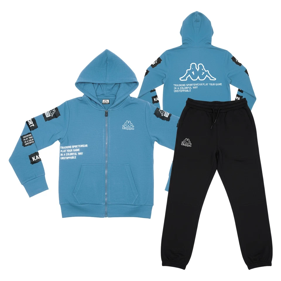 Tuta Bimbo KAPPA 3 / 7 Anni Cotone Felpato - Vari Modelli