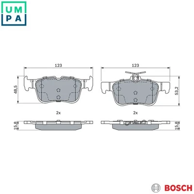 VRIBBED BELT 1 987 945 739 FOR VAUXHALL AGILA/Mk/II  NISSAN  OPEL  HONDA - Image 1 of 4
