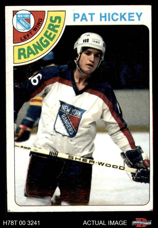 1978 Topps #112 Pat Hickey Rangers-Hockey 2 - GOOD - Image 1 of 1