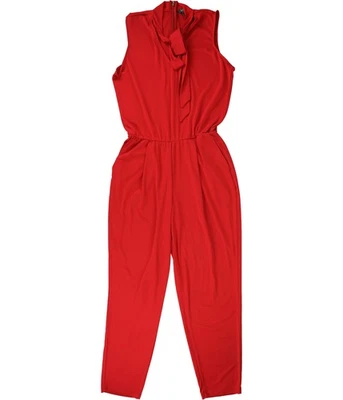Mono Ralph Lauren para mujer con cuello atado, rojo, XS Foto 1 de 2
