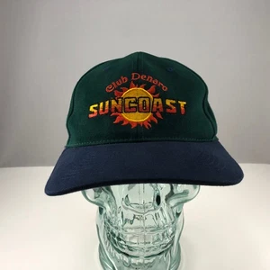 Vintage SUNCOAST Casino Las Vegas CLUB DENARO Strapback Hat Cap OSFM - Picture 1 of 6