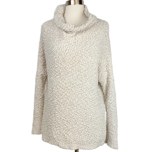 UMGEE Damenpullover creme beige Rundhalsausschnitt Boucle-Struktur Pullover Größe Small - Bild 1 von 5
