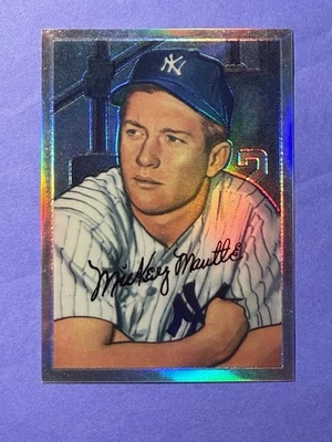 Bowman Topps 1996 refractor cromado Mickey Mantle #20 comm. Bowman #101 MT 1952 Foto 1 de 2