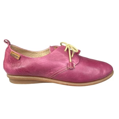 Pikolinos Women’s Gandia Pink Leather Lace Up Oxfords Size 38 US 7.5/8 - Image 1 of 4