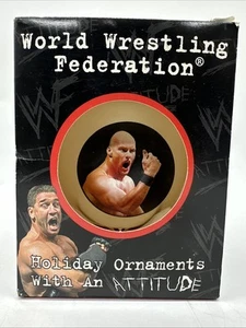 Adorno de vidrio de colección 1998 WWF Stone Cold Steve Austin World Wrestling Federation - Imagen 1 de 10