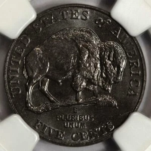 2005 D NGC MS65 Improperly Annealed Planchet Bison Mint Error Rare Black Beauty - Picture 1 of 4