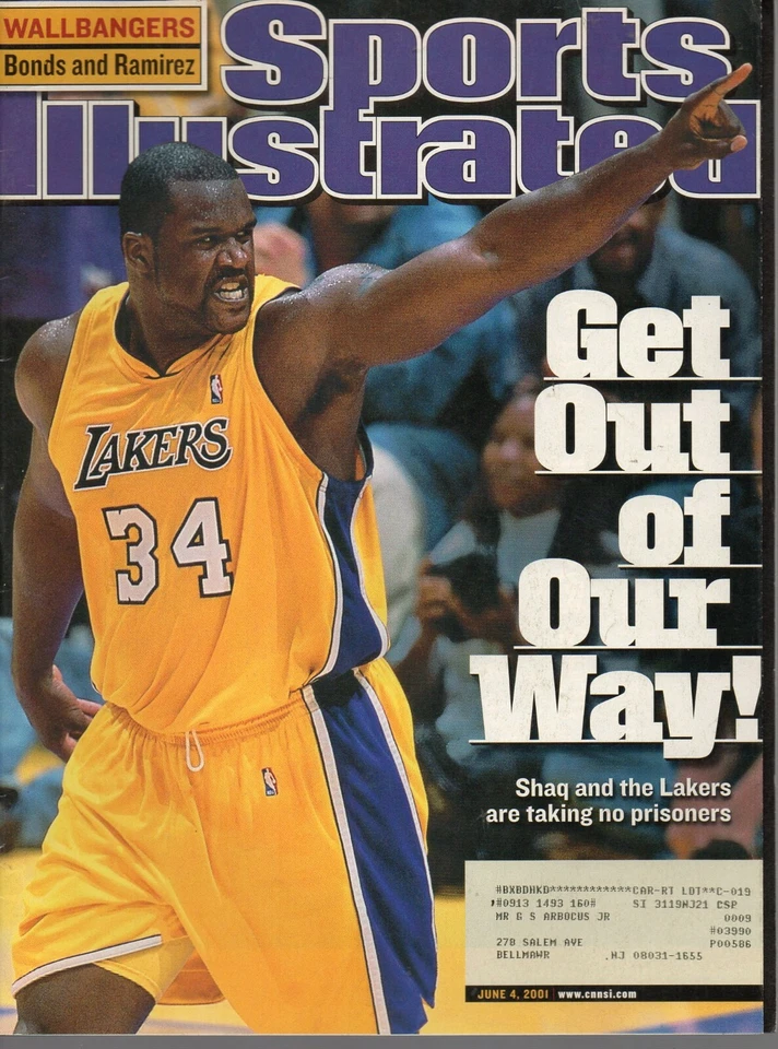 REVISTA DEPORTIVA ILUSTRADA SHAQUILLE O'NEAL LOS ANGELES LAKERS 2001 Foto 1 de 1