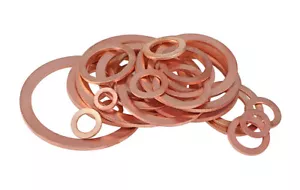 Kupfer Flachscheiben Innendurchmesser 5 ~ 14 mm Abstandhalter Isolierung Dichtung Scheibenring Dichtungen - Bild 1 von 4
