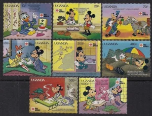 Estampilla de Uganda 888-895 - Personajes de Disney en Japón - Imagen 1 de 1