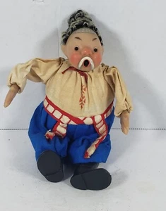 Russische Döbel Puppe Nikolai Gogol Russland Tanzende Kosakentänzerin Souvenir UdSSR - Bild 1 von 6