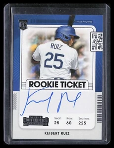 2021 Panini Chronicles Keibert Ruiz #122 Contenders Rookie Ticket On-Card Auto - Picture 1 of 2