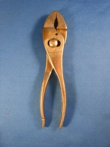 Rare Vtg 1934 Craftsman USA Tool & Die Slip-Joint Ignition Pliers Chrome Alloy - Picture 1 of 10