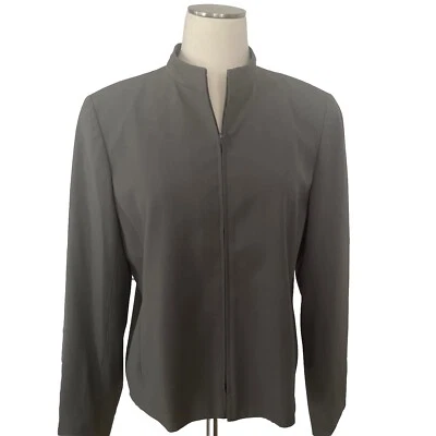 Chaqueta Brooks Brothers para mujer 14 P gris mezcla de lana forrada elástica Foto 1 de 4