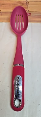 Kitchenaid 14" Slotted Spoon; Red Nylon - Image 1 of 3