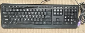 Vtg. Gateway KB-0817 Us, S-video, PS/2 Wired Multimedia Desktop Keyboard Black - Picture 1 of 4
