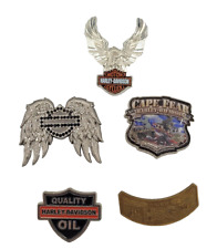Lot of 5 Vintage Harley Davidson Motorcycle Lapel Pin Tie Tacks Hat Vest Pin Lot