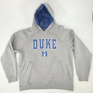 Felpa con cappuccio vintage Champs uomo Duke Blue Devils grande grigia pesante - Foto 1 di 10