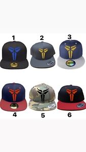 Kobe Bryant Brand New Cap Los Angeles Black Mamba Logo Adjustable Snapback Hat