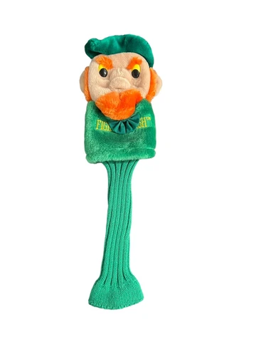 Vintage NCAA Notre Dame Fighting Fightin Irish Mascot Golf Driver Headcover Cover