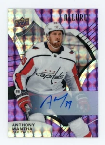 2021-22 Upper Deck Allure Anthony Mantha Purple Diamond Auto #ed 8/10 Capitals - Picture 1 of 2