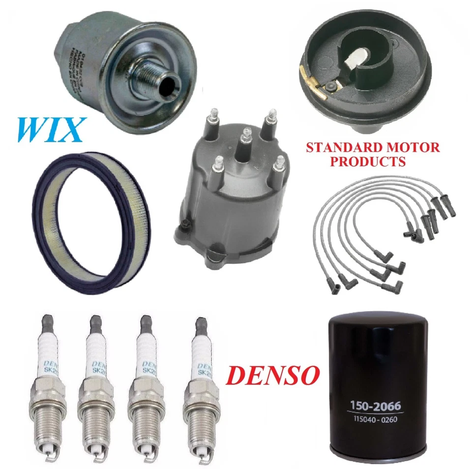 Tune Up Kit Filters Cap Spark Plugs Wire For FORD GRANADA L4 2.3L;2Bbl 1981-1982 - Image 1 of 1