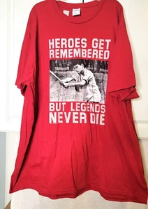 The Sandlot Benny The Jet Rodriguez "Legends Never Die" Mens T-Shirt 3XL NWT - Picture 1 of 3