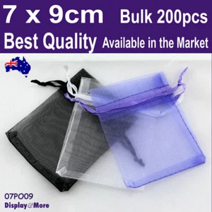 Organza Bag Pouch RELIABLE | 200pcs BULK 7x9cm | BEST QUALITY | AUS Stock - Picture 1 of 20