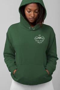 Custom Embroidered Memorial Sweet Angel Hoodie Personalised Name Unisex Hoodie - Picture 1 of 26