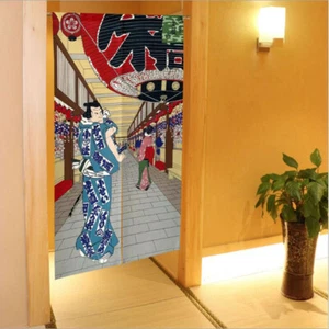 NEW Noren Japanese Curtain Door Divider Tapestry Tokyo Asakusa Interior Doorway - Picture 1 of 4