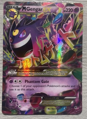 Pokémon Mega M Gengar EX Holo Card 35/119 Phantom Forces XY LP - Image 1 of 2