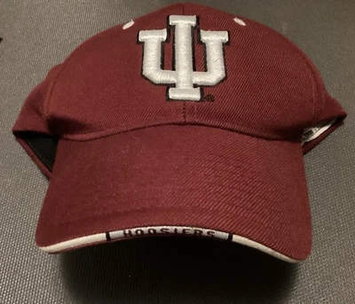 IU Indiana University Hoosiers Sombrero Rojo Gorra de Béisbol Sombrero Zephyr Foto 1 de 3