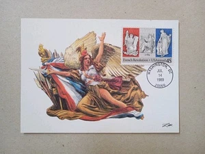 US 1989 Franch Revolution Maximum Postcard , Washington - Picture 1 of 2