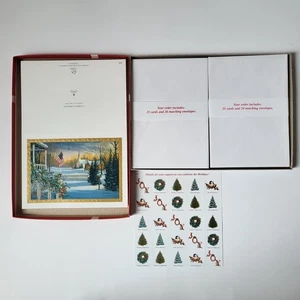 Ducks Unlimited American Christmas Greeting Cards Envelopes Gift Box + Stickers - Picture 1 of 12
