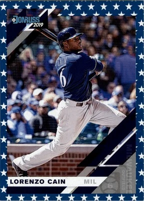 2019 Donruss Independence Day #184 Lorenzo Cain - BB - Image 1 of 2