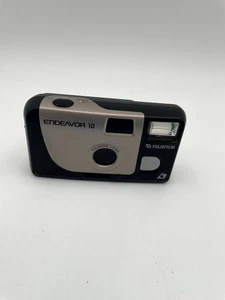 Vintage FujiFilm Endeavor 10 35mm Point & Shoot Camera Black Built In Flash - Picture 1 of 5
