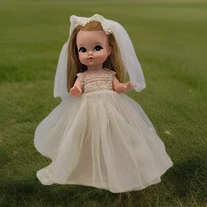 Bambola vintage 1965 JOY Royal Bride 11,5" - Foto 1 di 24