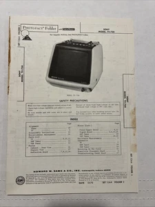 Vintage Sams Photofact Schematic 12-1973 modelo Sony TV-750 - Imagen 1 de 2