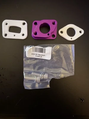 Colector de admisión ADA púrpura motor RC Goped nuevo Foto 1 de 4