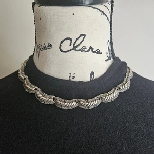 Vintage Judith Jack Sterling W/Marcasite Choker Necklace - Picture 1 of 8
