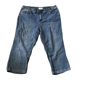 St John's Bay Damen Stretch Jeans Übergröße 16 W Denim blau geknöpfte Tasche Damen - Bild 1 von 5