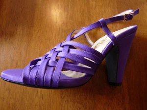 OLIVIA MORRIS FENIX RASO PURPLE SANDALS EUR 37 UK 4 £365 BNIB - Picture 1 of 5