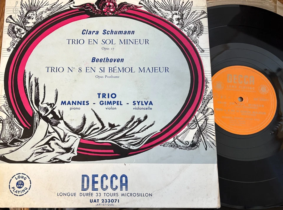 TRIO MANNES - GIMPEL - SYLVIA / CLARA SCHUMANN - BEETHOVEN  / DECCA  UAT 233071 - Image 1 of 1