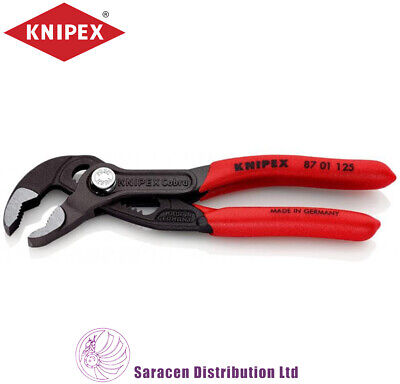 KNIPEX COBRA HIGH-TECH WATERPUMP PLIERS, 125mm - 87 01 125 • 21.95£
