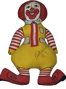 "Muñeco almohada de felpa vintage años 70 McDonald's Ronald McDonald 15"" publicidad" - Imagen 1 de 7