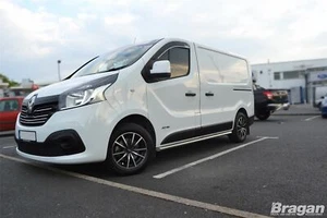 Side Bars For Renault Trafic SWB 2014+ 2" Polished Stainless Steel Tubes Skirts - Picture 1 of 11