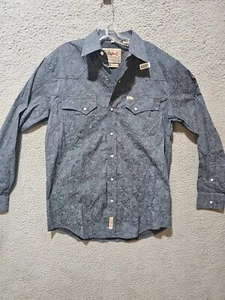 Rafter-C Cowboy Collection Western Paisley Long Sleeve Pearl Snap - Medium - Picture 1 of 6