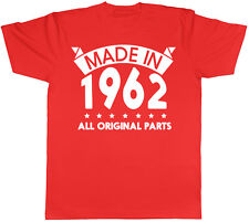 Wyprodukowany w 1962 Roku Wszystkie oryginalne części Urodzinowa męska koszulka z krótkim rękawem
