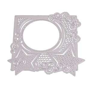 Square Hollow Star Metal Cutting Dies Scrapbooking Stencil Craft Card Template F - Picture 1 of 6