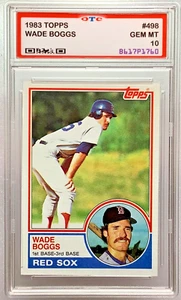 BUY NOW-1983 Topps #498 Wade Boggs RC Graded OTC 10 Gem Mt Great Gifts - Picture 1 of 8